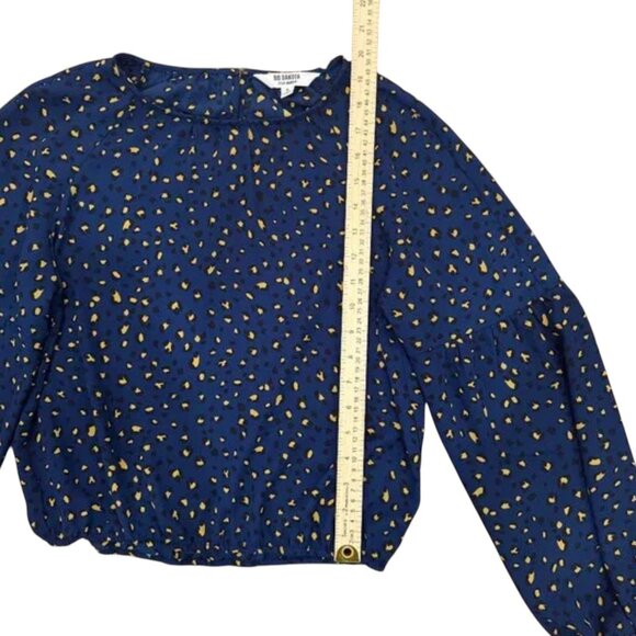 BB DAKOTA by Steve Madden Blue Flowy Blouse Women's Small - Picture 5 of 6